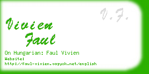 vivien faul business card